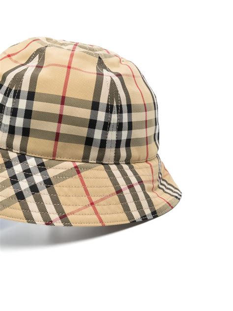 burberry print hat amazon|Burberry technical check hat.